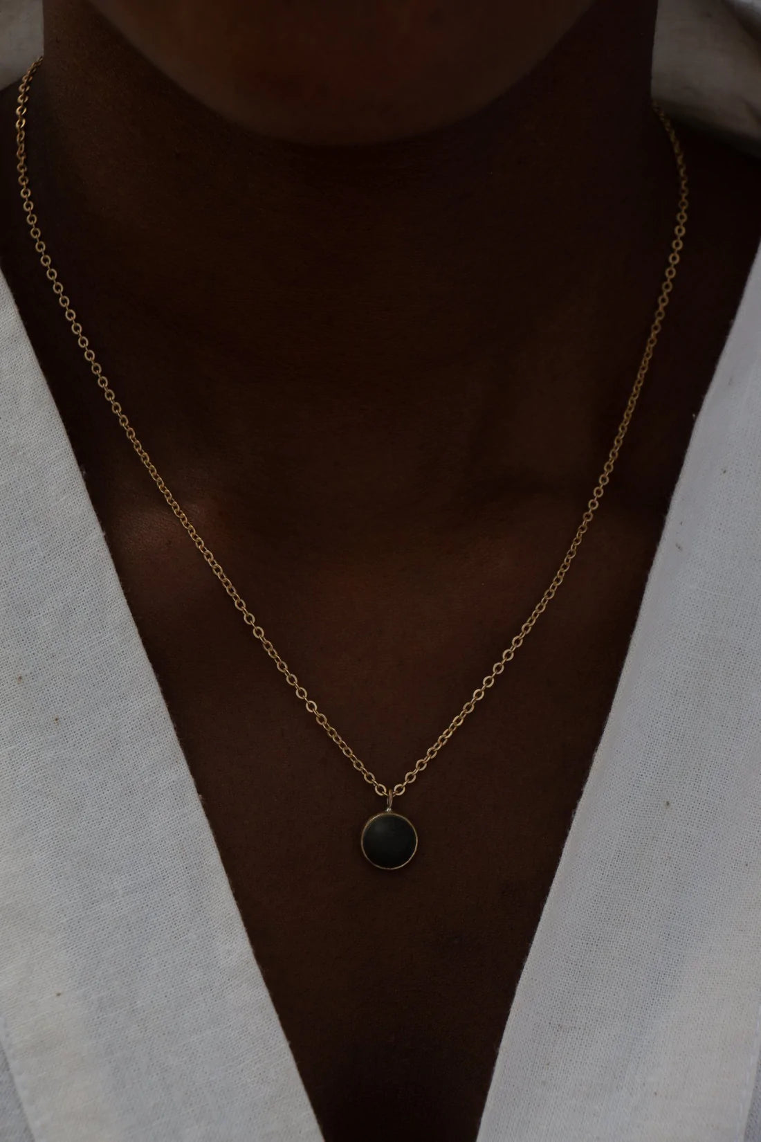 Rounded Pendant Necklace